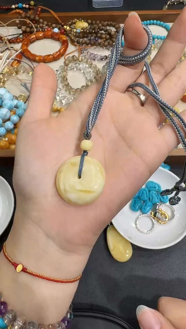 琥珀颈饰未镶嵌X1203-1195-48