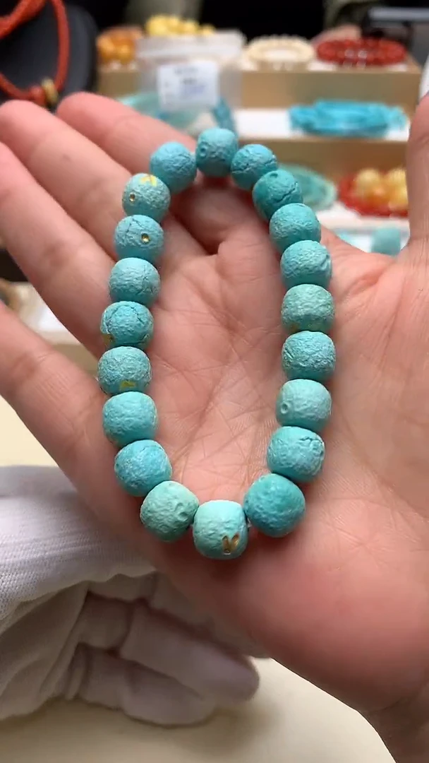 未镶嵌绿松石项链65