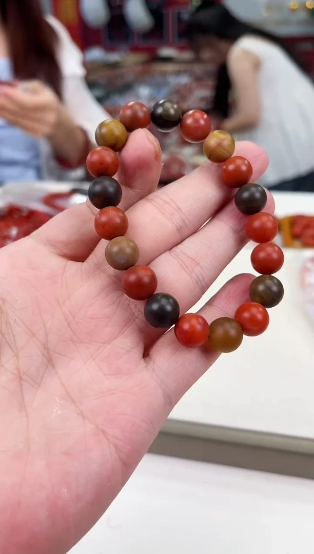 南红玛瑙巧家包浆手串10+未镶嵌一个/条