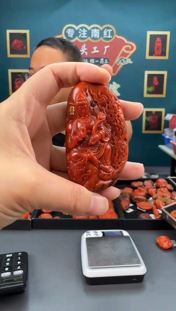 南红玛瑙雕刻未镶嵌073ZB0604产品一个