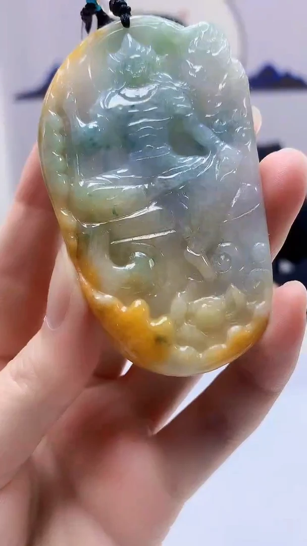 【闪购商品】定制翡翠未镶嵌5152zm-毛货挂件138人物