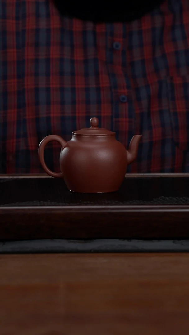 茶壶紫砂230cc黄龙山原矿清水泥笠帽宫灯10