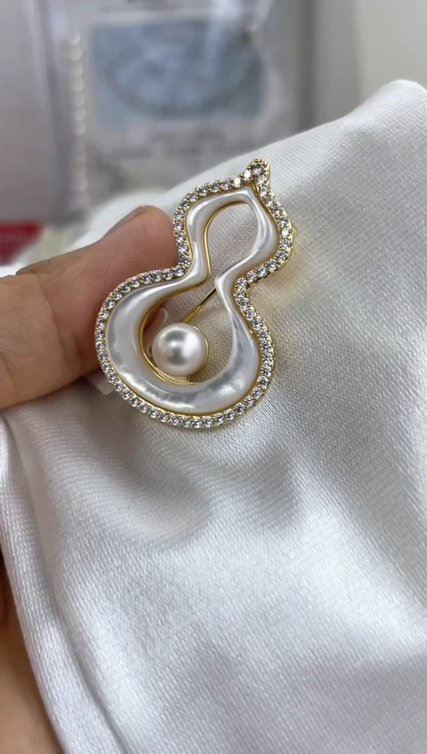 未镶嵌胸针海水珍珠多样性发其一