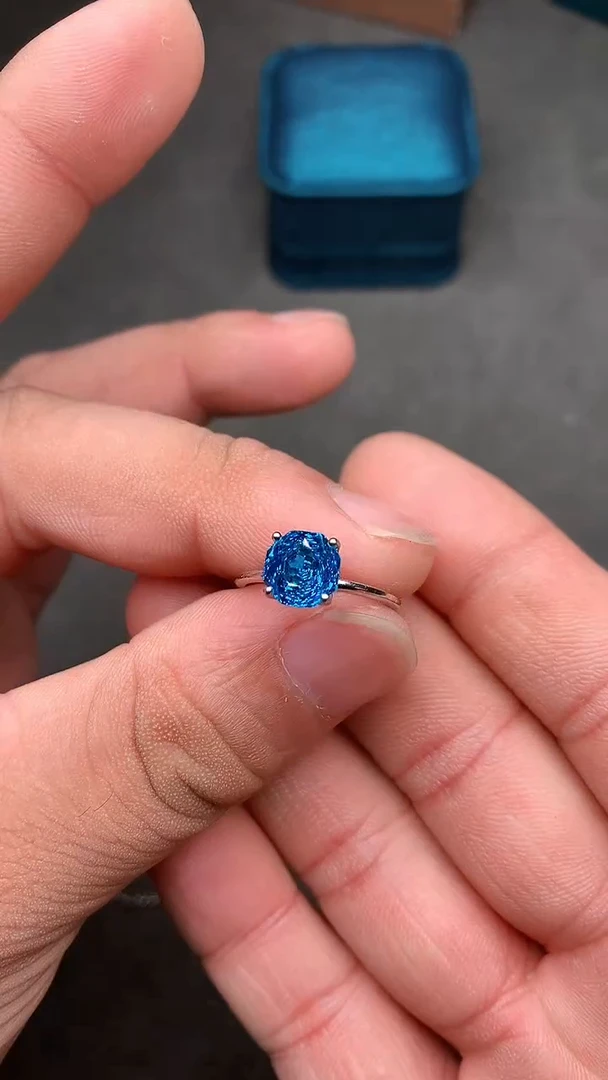 【闪购商品】托帕石戒指银S925镶嵌........
