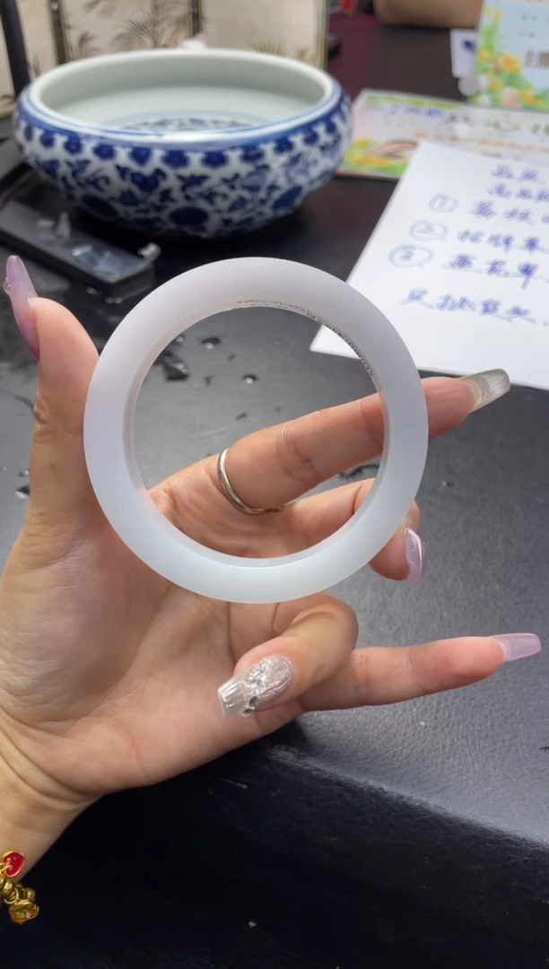 定制翡翠手镯未镶嵌ZSAHN02DZS429