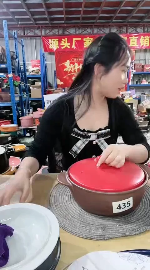 【闪购商品】435瑕疵锅带盖烧裂孤品