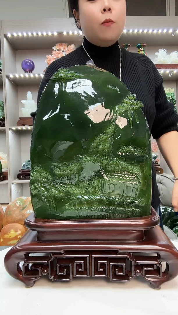 石材天然石材家居摆件办公室客厅玄关高档摆件