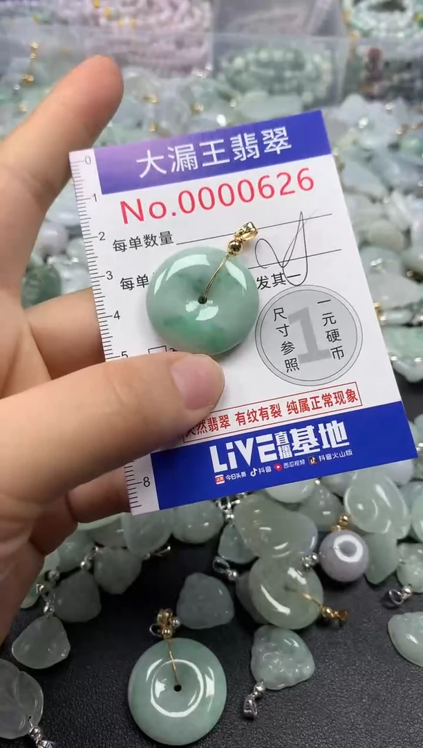 翡翠未镶嵌吊坠(不含链)626