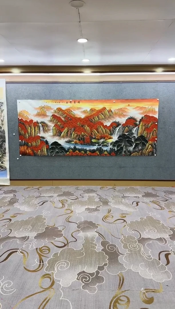 绘画Y-刘雪红-大丈二-山水画