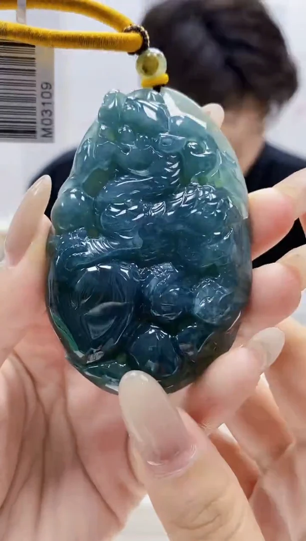 未镶嵌定制翡翠5145lr-毛货挂件14