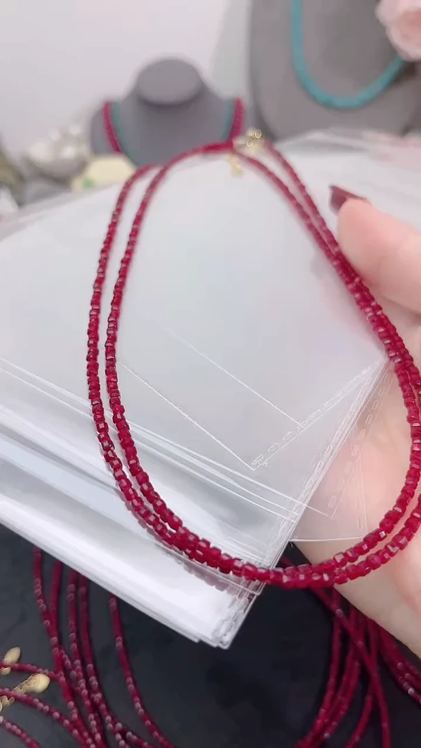 颈饰银S925镶嵌红宝石姨妈99