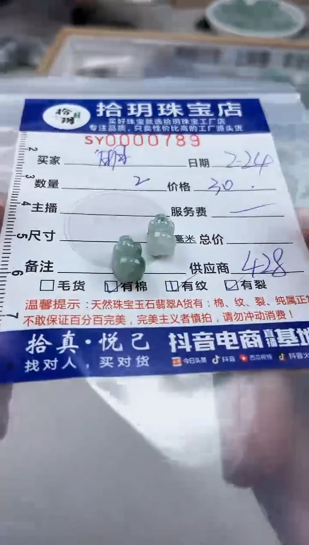 【闪购商品】翡翠颈饰未镶嵌翡翠挂件猪789