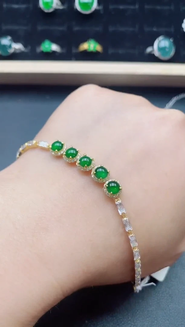 【闪购商品】翡翠戒指银S925镶嵌21321