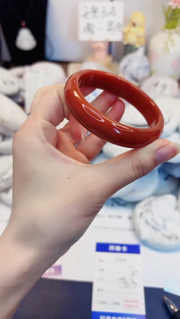 【闪购商品】石英质玉手镯未镶嵌204-玛瑙-圈口58