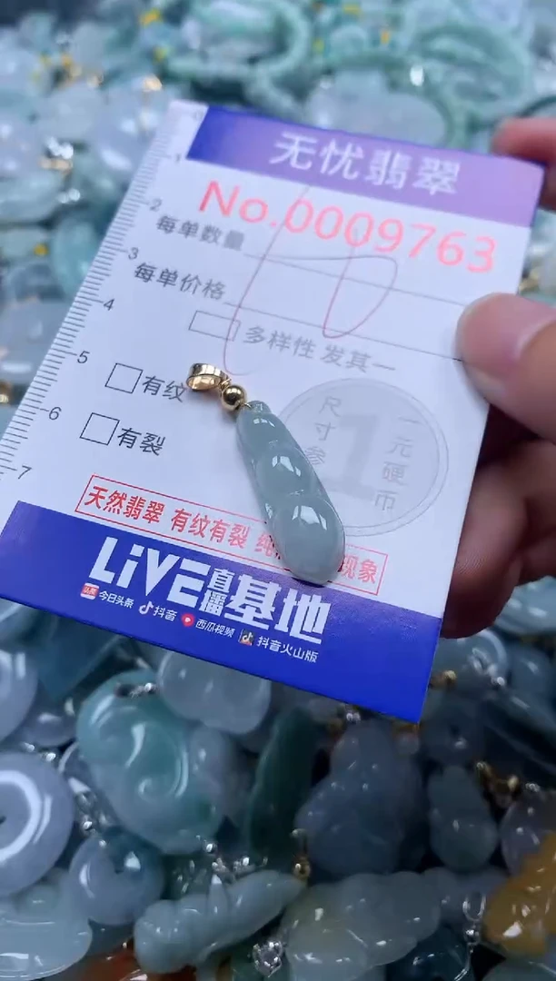 翡翠未镶嵌吊坠(不含链)9763