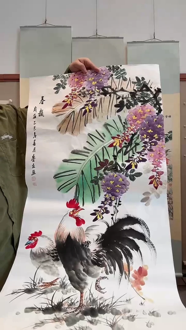 国画j李老师国画作品一件