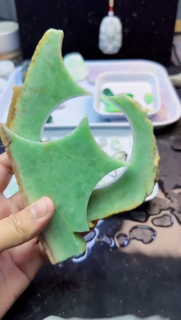 颈饰未镶嵌翡翠026天然A货翡翠