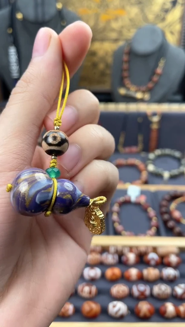 【闪购商品】玛瑙/玉髓项链未镶嵌漆器挂件