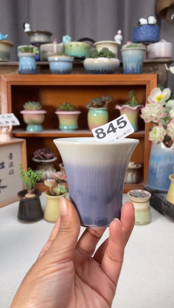 瓷片845知木小芳花盆编号