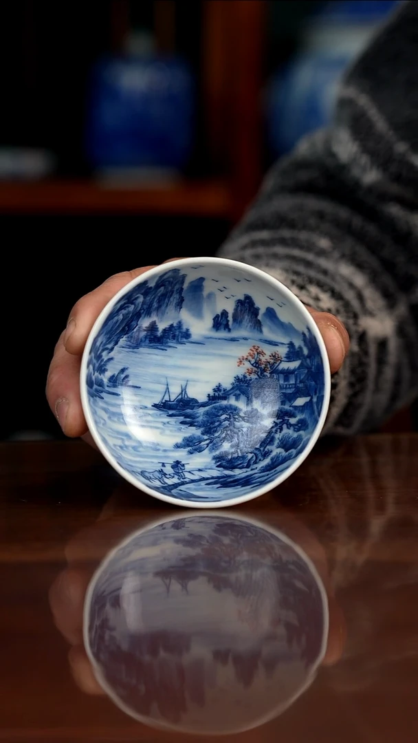 景琳藏北派山水牧归图