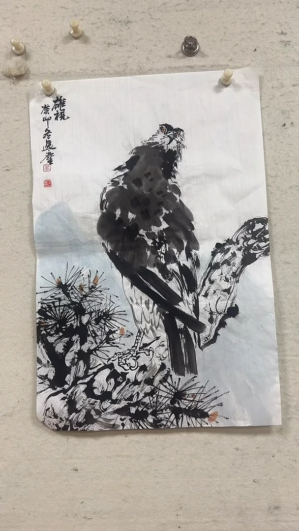 【闪购商品】国画高勇利四尺三开花鸟画