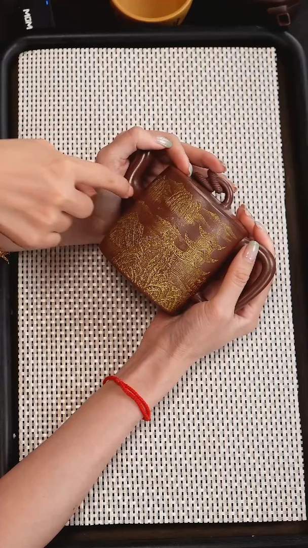 茶壶紫砂WHJ54双圈底槽清460CC