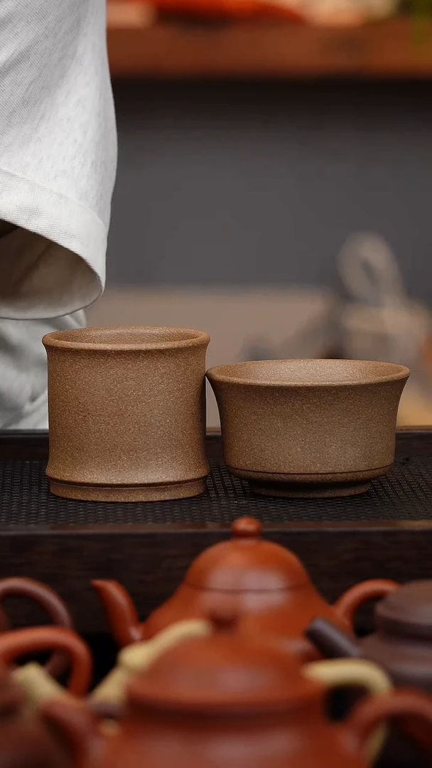 茶壶紫砂爱****由一对黄降坡 主人杯