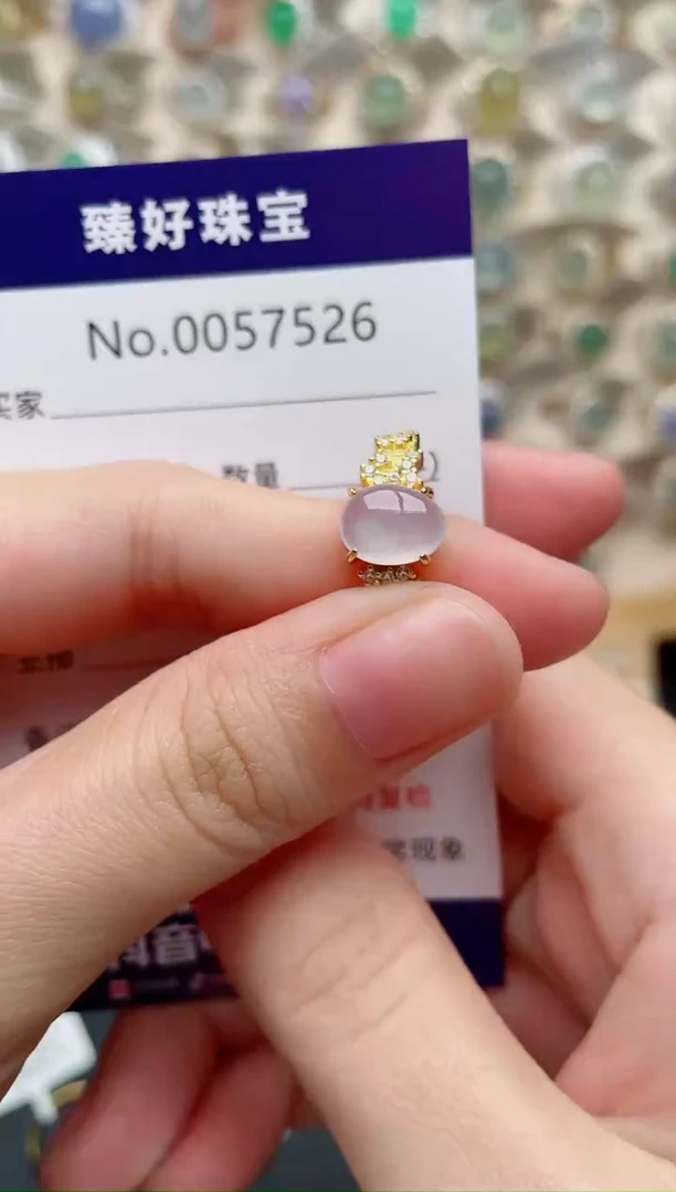 翡翠戒指银S925镶嵌.