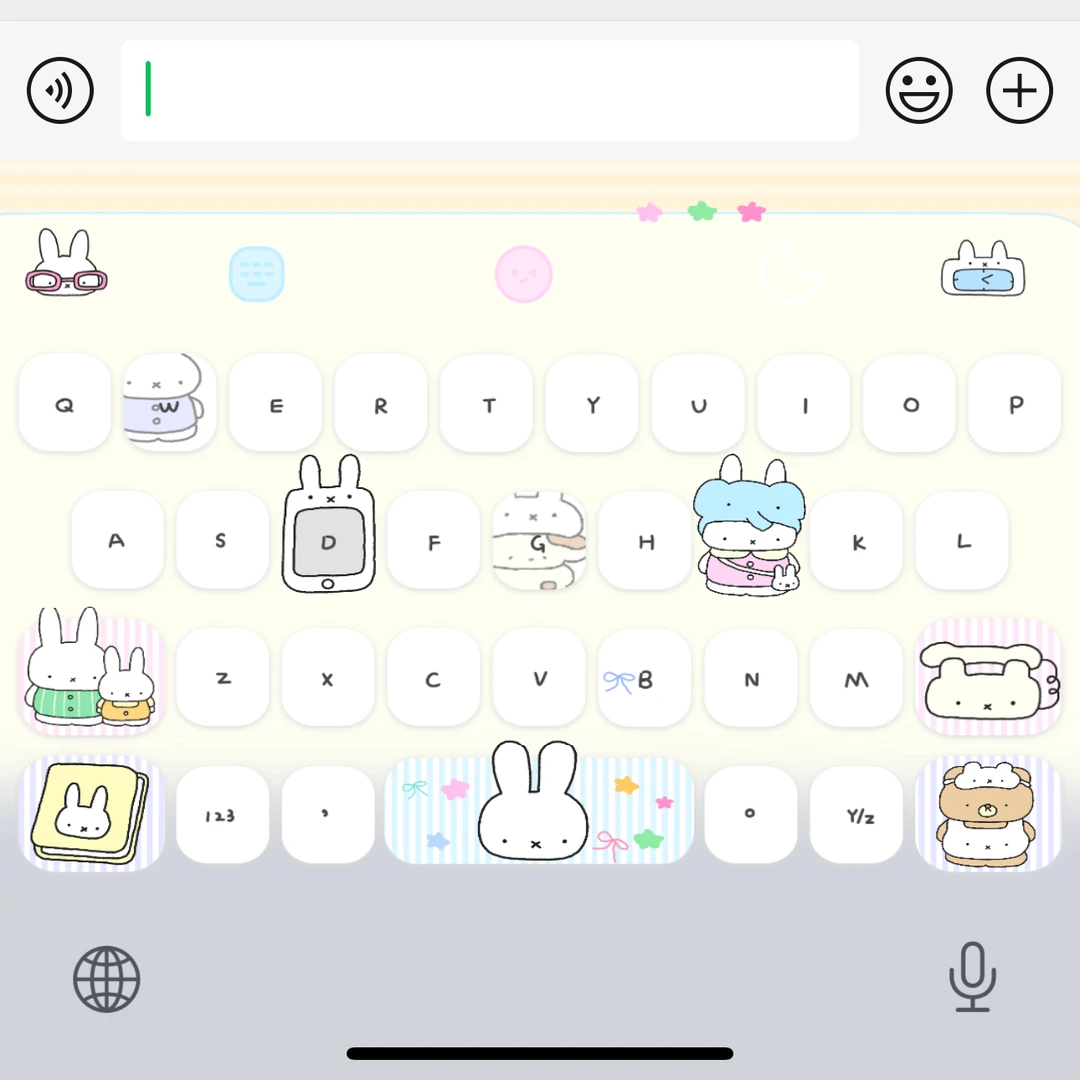米菲兔兔/iOS苹果安卓百度输入法数码可爱美化键盘苹果外设外设