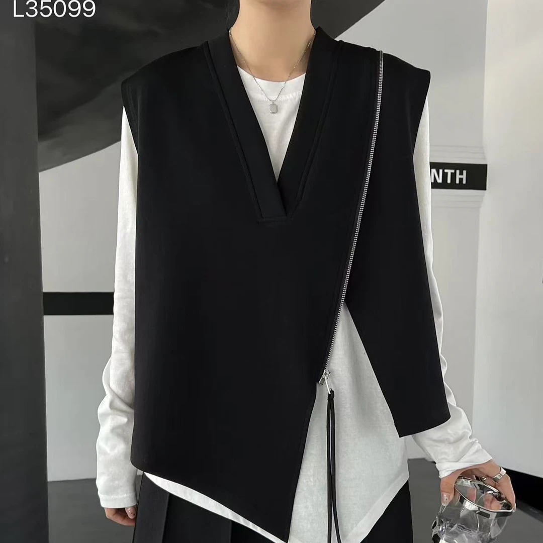 35099春装简约时尚百搭马甲