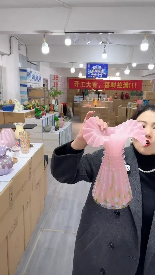 【闪购商品】琉璃椿新花器H-15晚