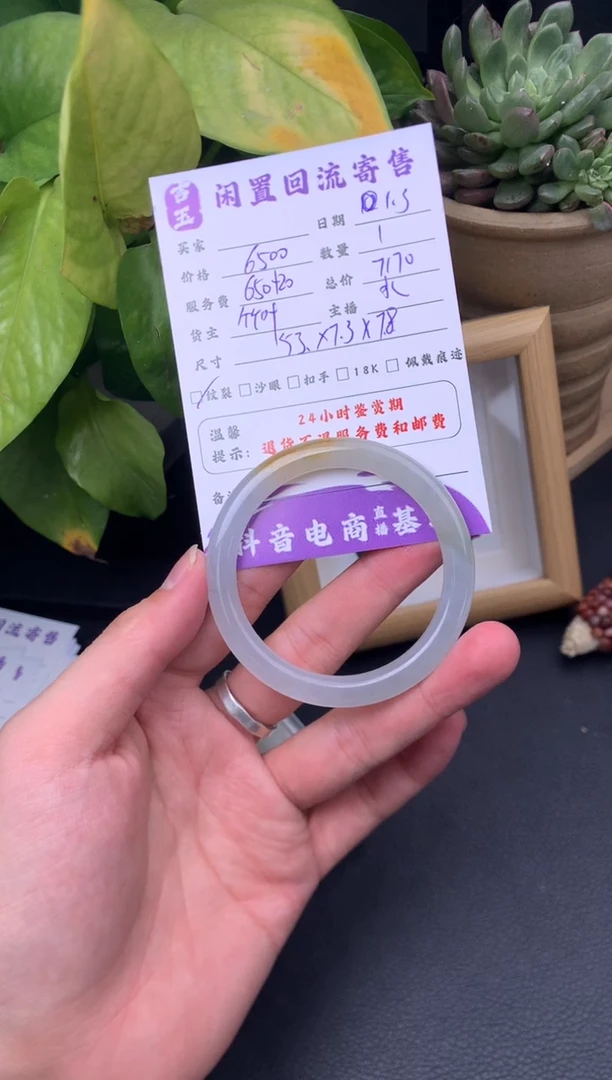 未镶嵌手镯翡翠手镯