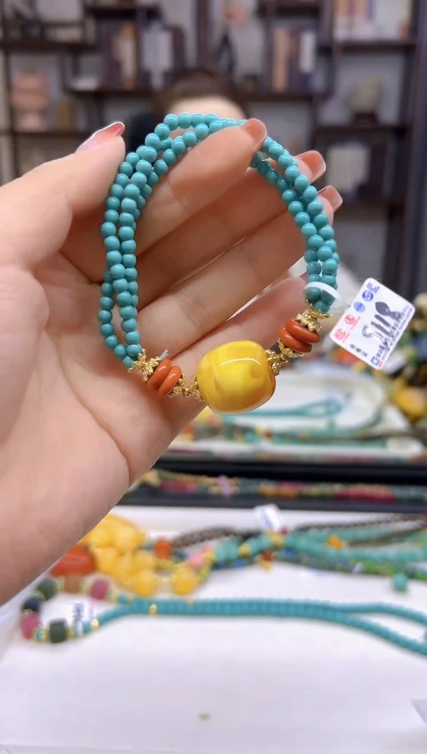 【闪购商品】蜜蜡手链未镶嵌DIY款S118