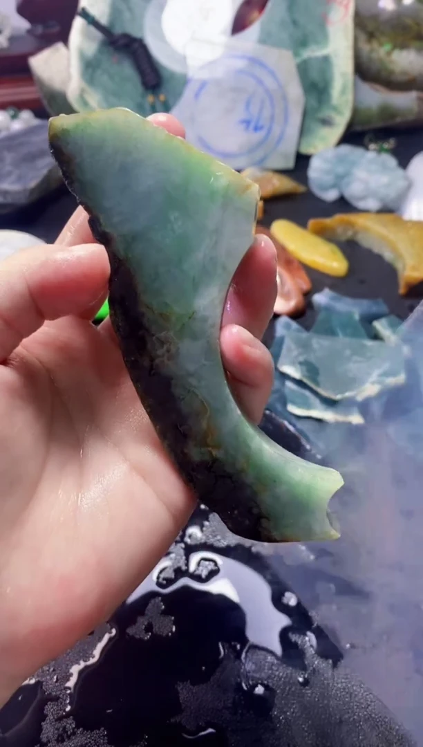 翡翠未镶嵌颈饰128天然翡翠
