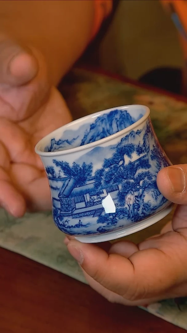 杯手工手绘杯杯很美丽
