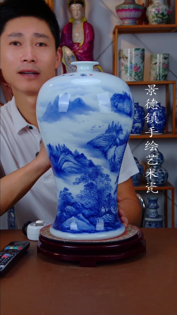 现代景德镇手工手绘陶瓷摆件27