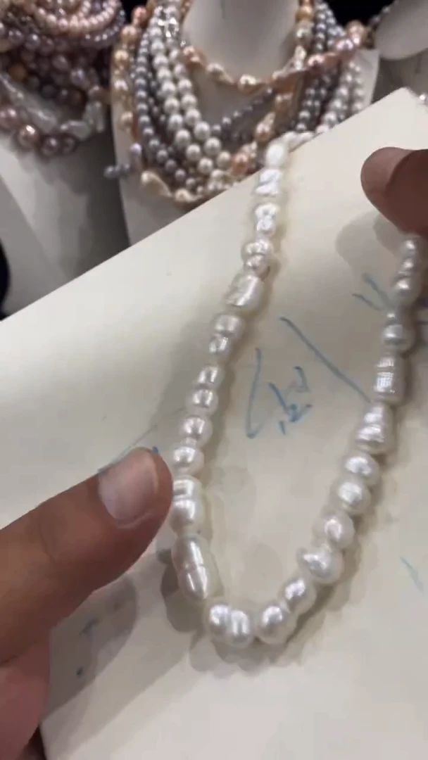 项链合金淡水珍珠1