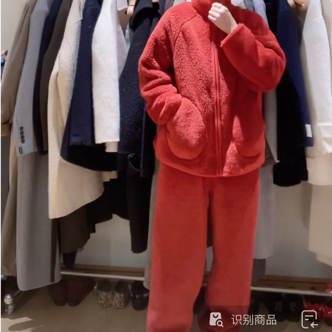 小小自留款 冬季家居松紧睡衣服套装
