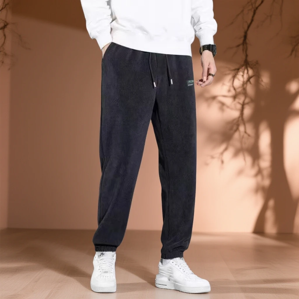 602长裤秋冬高腰加厚休闲裤牛仔裤秋季卫裤中弹针织厚款