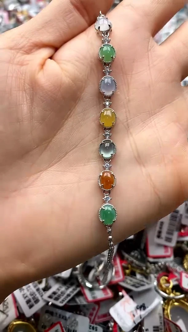 【闪购商品】翡翠戒指银S925镶嵌33333333    6