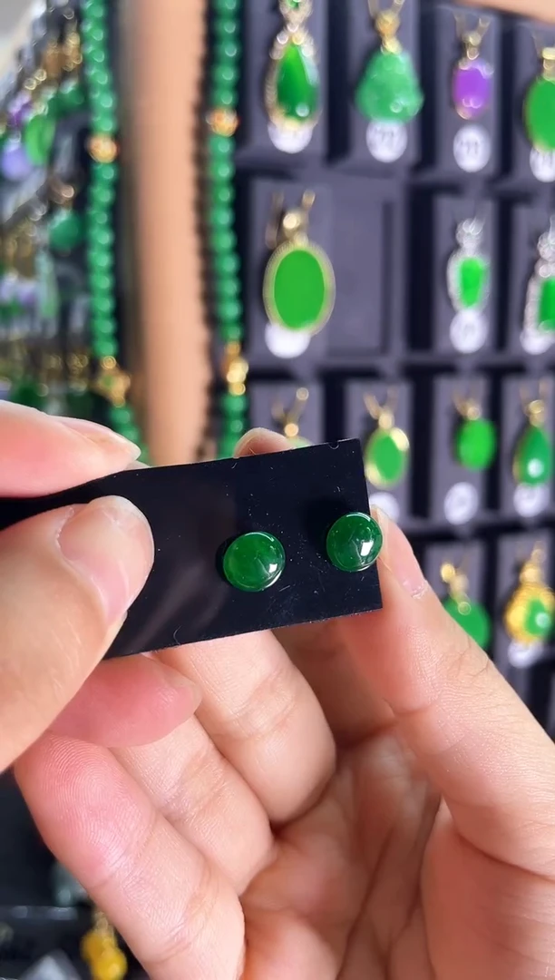 【闪购商品】和田玉耳饰银S925镶嵌480