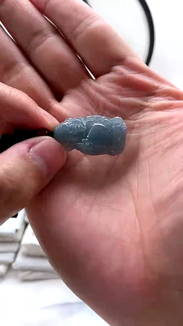 颈饰未镶嵌翡翠小财神