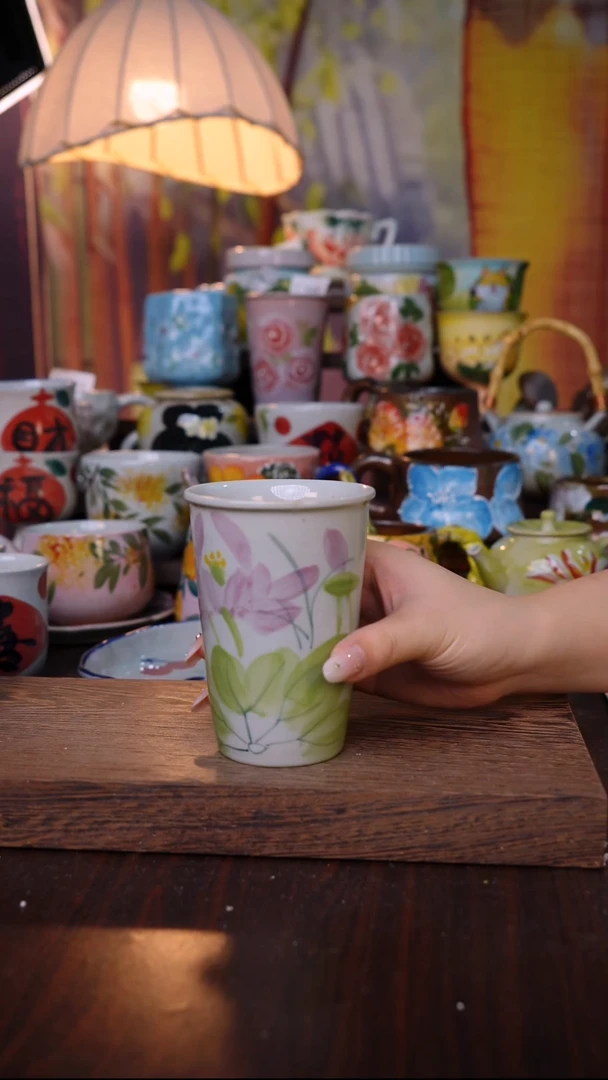 杯子泥垚手作 景德镇手工手绘陶瓷器物