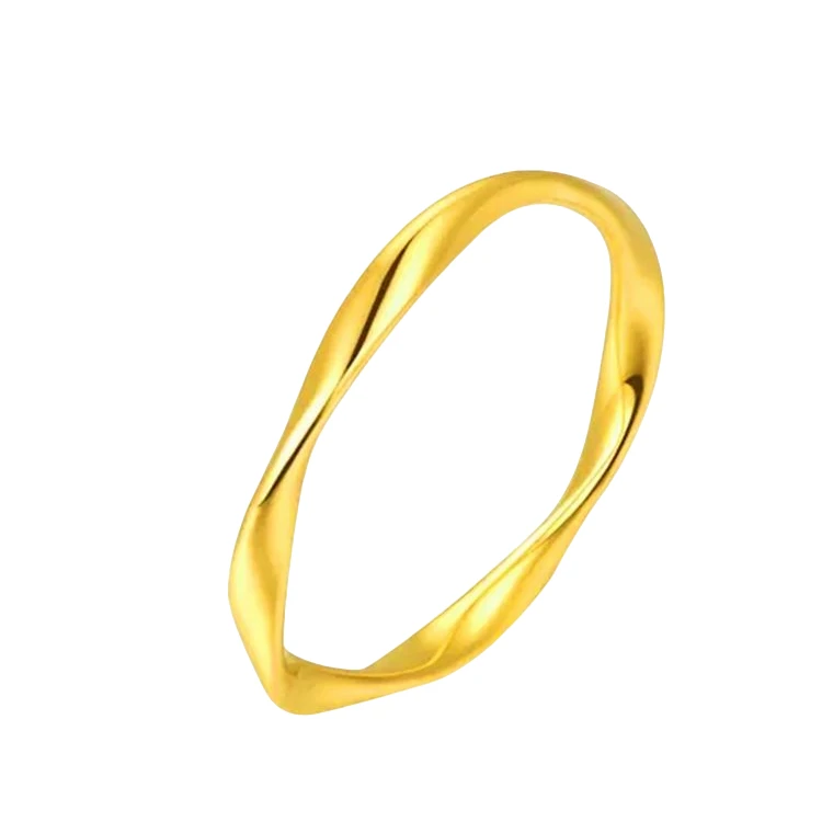 足金999 莫比乌斯戒指 17号圈口 （约0.55g）K