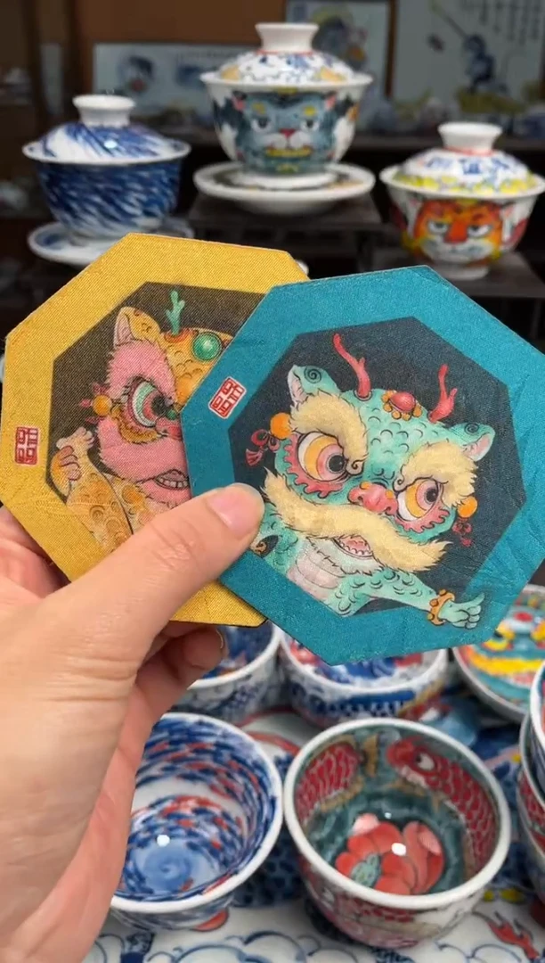拙明院（宠粉价格）一对杯垫