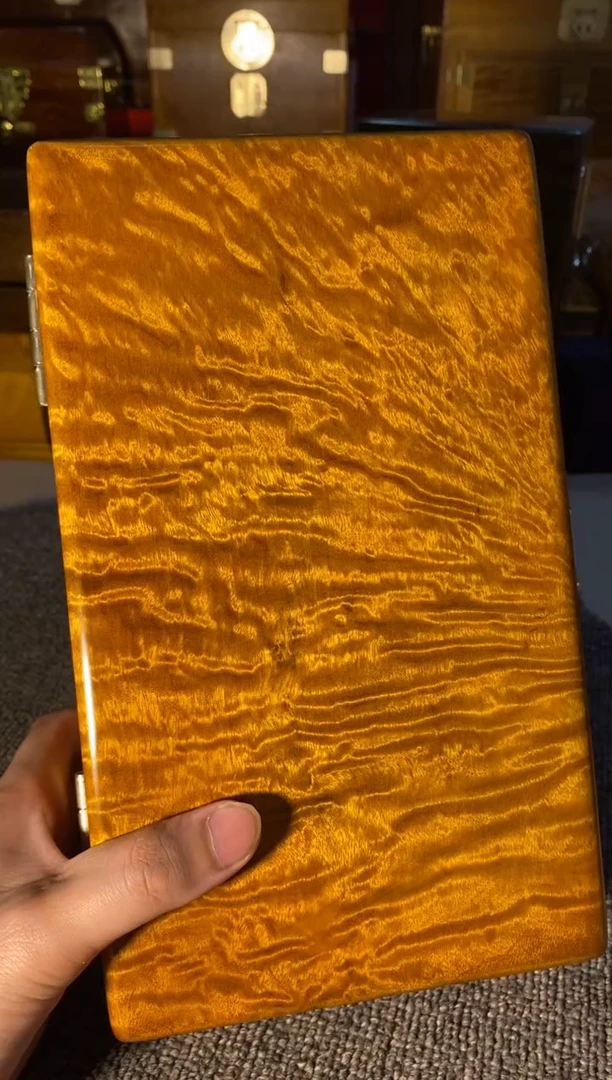 【闪购商品】金丝楠木艺金丝楠首饰盒F6