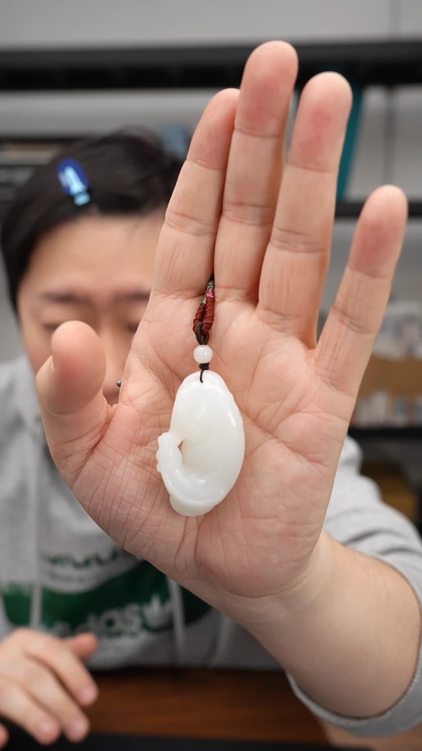 颈饰未镶嵌和田玉1226DJ401老坑和田玉马到功成