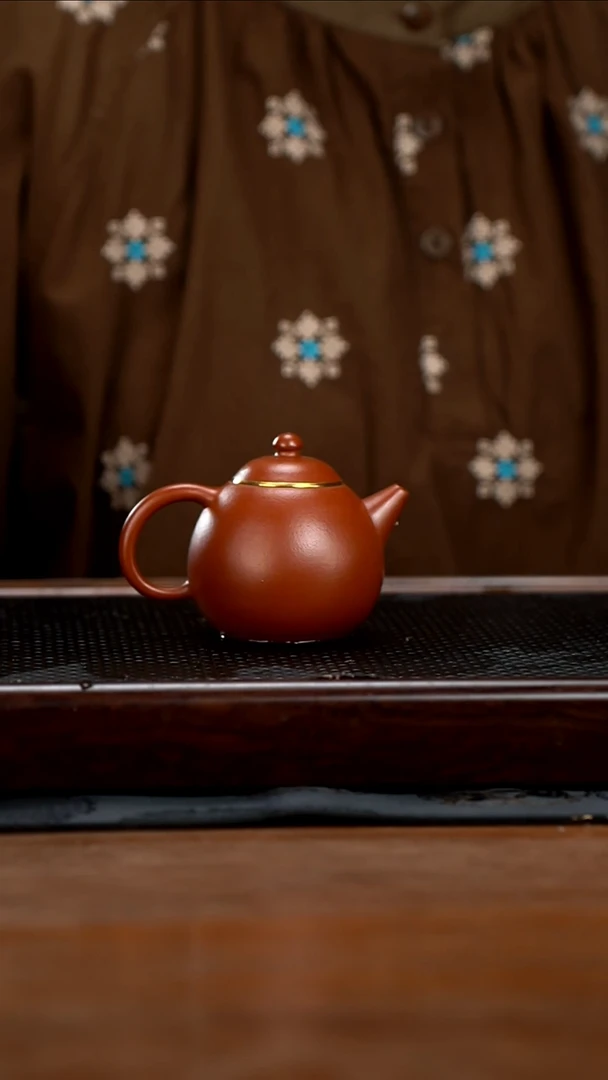 茶壶紫砂160cc黄龙山原矿朱泥龙蛋5