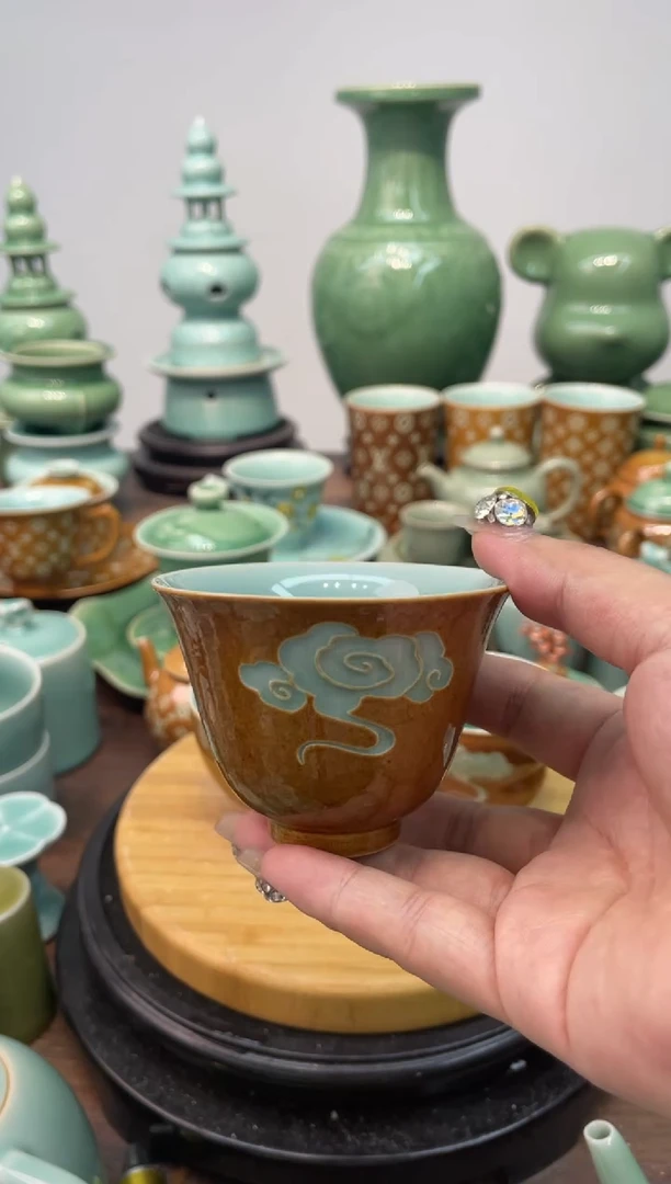 特价福利 微瑕 慧仙青瓷