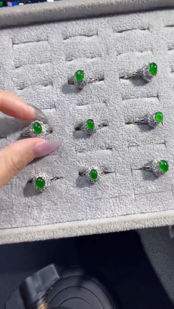 翡翠戒指未镶嵌戒指商品多样性发货1